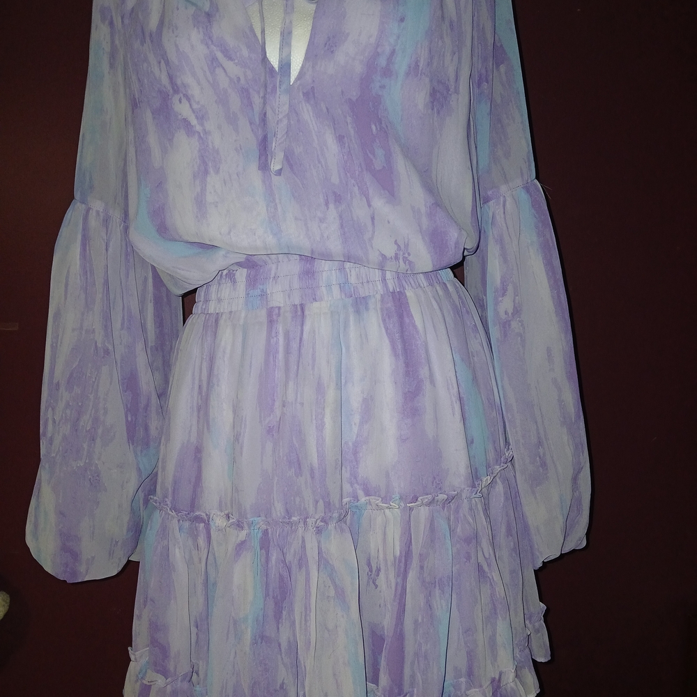 Buddy Love Purple and Blue Mini Dress